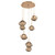 Hammerton Studio - CHB0089-05-NB-B-C01-L3 - LED Pendant - Mesa - Novel Brass