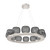 manufacturer_finish:Beige Silver|manufacturer_glass:Smoke Blown Glass|color_temperature:3000K
