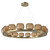 manufacturer_finish:Gilded Brass|manufacturer_glass:Bronze Blown Glass|color_temperature:3000K