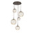 Hammerton Studio - CHB0092-05-FB-A-C01-L3 - LED Pendant - Gaia - Flat Bronze