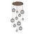 Hammerton Studio - CHB0092-11-BB-S-C01-L3 - LED Pendant - Gaia - Burnished Bronze