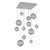 Hammerton Studio - CHB0092-12-CS-S-C01-L3 - LED Pendant - Gaia - Classic Silver