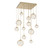 Hammerton Studio - CHB0092-12-GB-A-C01-L3 - LED Pendant - Gaia - Gilded Brass