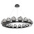 manufacturer_finish:Matte Black|manufacturer_glass:Geo Crystal Inner - Smoke Outer|color_temperature:3000K