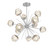 Hammerton Studio - CHB0095-0H-CS-ZA-001-L1 - LED Chandelier - Luna - Classic Silver