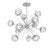 Hammerton Studio - CHB0095-0H-CS-ZC-001-L1 - LED Chandelier - Luna - Classic Silver