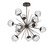 Hammerton Studio - CHB0095-0H-FB-ZC-001-L3 - LED Chandelier - Luna - Flat Bronze