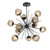 Hammerton Studio - CHB0095-0H-MB-FB-001-L3 - LED Chandelier - Luna - Matte Black