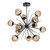 Hammerton Studio - CHB0095-0H-MB-ZB-001-L1 - LED Chandelier - Luna - Matte Black