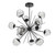 manufacturer_finish:Matte Black|manufacturer_glass:Floret Crystal Inner - Clear Outer|color_temperature:2700K