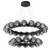 manufacturer_finish:Matte Black|manufacturer_glass:Floret Crystal Inner - Smoke Outer|color_temperature:3000K