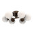 manufacturer_finish:Flat Bronze|manufacturer_glass:White Blown Glass|light_output:Unspecified|color_temperature:3000K
