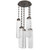 Hammerton Studio - CNB0056-05-FB-LC-CH3-L1 - LED Pendant - Ledgestone - Flat Bronze