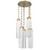 Hammerton Studio - CNB0056-05-GB-LC-CH3-L1 - LED Pendant - Ledgestone - Gilded Brass