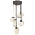 Hammerton Studio - CNB0065-05-FB-A-CH2-E2 - Five Light Pendant - Cosmos Bulb - Flat Bronze