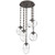 Hammerton Studio - CNB0065-05-FB-C-CH3-E2 - Five Light Pendant - Cosmos Bulb - Flat Bronze