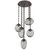Hammerton Studio - CNB0065-05-FB-S-CH2-E2 - Five Light Pendant - Cosmos Bulb - Flat Bronze