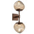 manufacturer_finish:Burnished Bronze|manufacturer_glass:Geo Crystal Inner - Bronze Outer|color_temperature:2700K