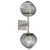 manufacturer_finish:Beige Silver|manufacturer_glass:Zircon Crystal Inner - Smoke Outer|color_temperature:2700K