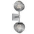 manufacturer_finish:Classic Silver|manufacturer_glass:Floret Crystal Inner - Smoke Outer|color_temperature:3000K