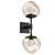 manufacturer_finish:Matte Black|manufacturer_glass:Floret Crystal Inner - Amber Outer|color_temperature:3000K
