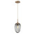 Hammerton Studio - LAB0063-01-NB-S-C01-E2 - One Light Pendant - Meteo - Novel Brass