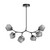 manufacturer_finish:Matte Black|manufacturer_glass:Smoke Blown Glass|color_temperature:3000K|cri:93|voltage:120.00V