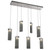 manufacturer_finish:Satin Nickel|manufacturer_glass:Parallel Smoke Granite Blown Glass|light_output:Unspecified|color_temperature:3000K|cri:Unspecified|voltage:120.00V