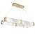 manufacturer_finish:Gilded Brass|manufacturer_glass:Parallel Clear Granite Blown Glass|light_output:3060.00lm|color_temperature:2700K|cri:93|voltage:120.00V