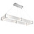 manufacturer_finish:Classic Silver|manufacturer_glass:Parallel Clear Granite Blown Glass|light_output:Unspecified|color_temperature:3000K|cri:Unspecified|voltage:Unspecified