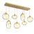 manufacturer_finish:Gilded Brass|manufacturer_glass:Amber Blown Glass