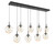 manufacturer_finish:Matte Black|manufacturer_glass:Amber Blown Glass|light_source:Incandescent|voltage:120.00V