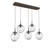 manufacturer_finish:Flat Bronze|manufacturer_glass:Floret Crystal Inner - Clear Outer|light_output:1700.00lm|color_temperature:2700K|cri:93|voltage:120.00V