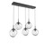 manufacturer_finish:Matte Black|manufacturer_glass:Floret Crystal Inner - Clear Outer|light_output:1700.00lm|color_temperature:3000K|cri:93|voltage:120.00V