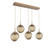 manufacturer_finish:Novel Brass|manufacturer_glass:Geo Crystal Inner - Bronze Outer|light_output:Unspecified|color_temperature:3000K|cri:Unspecified|voltage:Unspecified