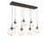 manufacturer_finish:Flat Bronze|manufacturer_glass:Floret Crystal Inner - Amber Outer|light_output:2380.00lm|color_temperature:2700K|cri:93|voltage:120.00V