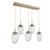 manufacturer_finish:Gilded Brass|manufacturer_glass:Floret Crystal Inner - Clear Outer|light_output:1700.00lm|color_temperature:3000K|cri:93|voltage:120.00V