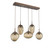 manufacturer_finish:Burnished Bronze|manufacturer_glass:Floret Crystal Inner - Bronze Outer|light_output:Unspecified|color_temperature:3000K|cri:Unspecified|voltage:Unspecified