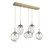 manufacturer_finish:Gilded Brass|manufacturer_glass:Zircon Crystal Inner - Clear Outer|light_output:1700.00lm|color_temperature:3000K|cri:93|voltage:120.00V