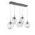 manufacturer_finish:Graphite|manufacturer_glass:Floret Crystal Inner - Clear Outer|light_output:Unspecified|color_temperature:3000K|cri:Unspecified|voltage:Unspecified
