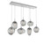 manufacturer_finish:Classic Silver|manufacturer_glass:Geo Crystal Inner - Smoke Outer|light_output:Unspecified|color_temperature:2700K|cri:Unspecified|voltage:Unspecified