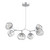 Hammerton Studio - PLB0095-BA-CS-GC-001-L3 - LED Chandelier - Luna - Classic Silver