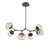 Hammerton Studio - PLB0095-BA-FB-FA-001-L1 - LED Chandelier - Luna - Flat Bronze