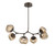 Hammerton Studio - PLB0095-BA-FB-FB-001-L3 - LED Chandelier - Luna - Flat Bronze