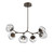 Hammerton Studio - PLB0095-BA-FB-GC-001-L1 - LED Chandelier - Luna - Flat Bronze
