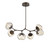 Hammerton Studio - PLB0095-BA-FB-ZA-001-L1 - LED Chandelier - Luna - Flat Bronze