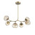 Hammerton Studio - PLB0095-BA-GB-FA-001-L3 - LED Chandelier - Luna - Gilded Brass