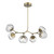Hammerton Studio - PLB0095-BA-GB-ZC-001-L3 - LED Chandelier - Luna - Gilded Brass