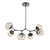 Hammerton Studio - PLB0095-BA-GP-FA-001-L3 - LED Chandelier - Luna - Graphite