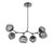 Hammerton Studio - PLB0095-BA-GP-FS-001-L3 - LED Chandelier - Luna - Graphite